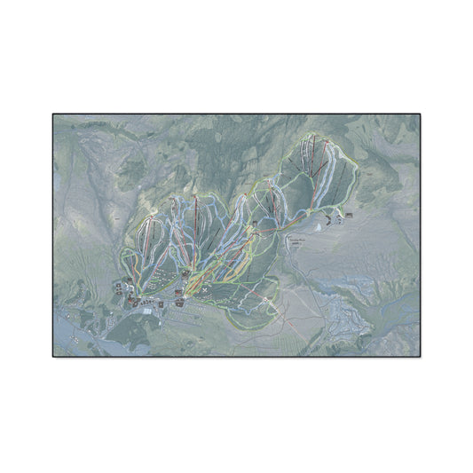 Sunday River, Maine Ski Resort Map Heavy Duty Floor Mat