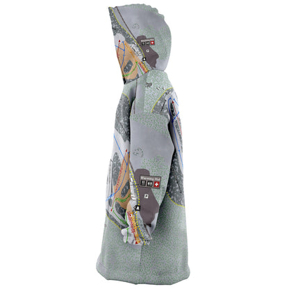 Alta Sierra, California Ski Trail Map - Snug Hoodie - Powderaddicts