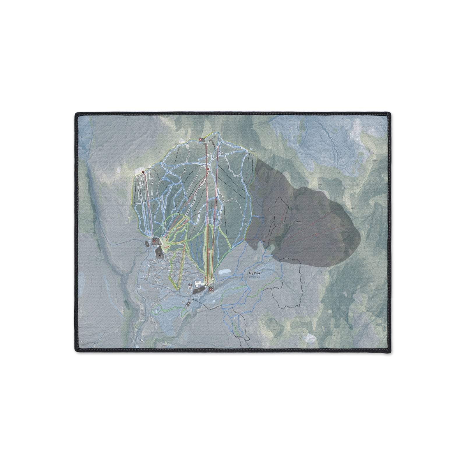 Jay Peak, Vermont Ski Resort Map Heavy Duty Floor Mat