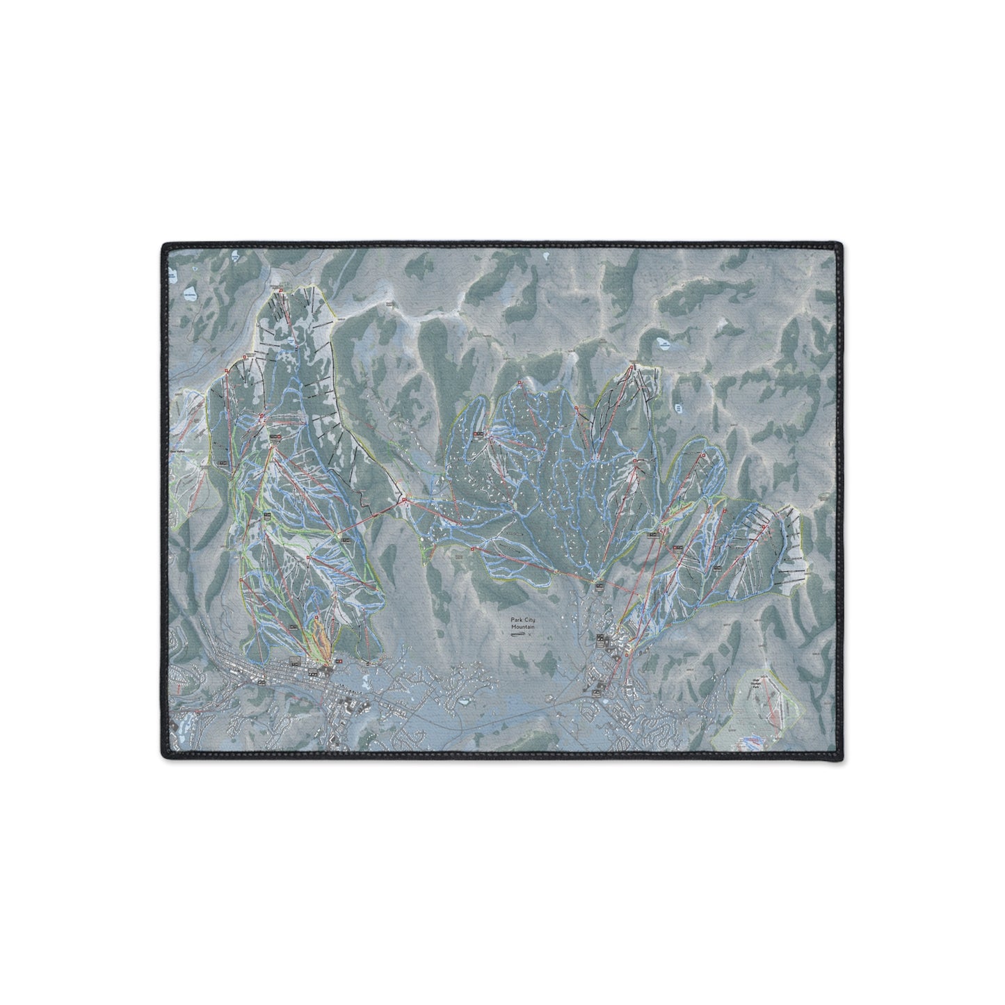 Park City, Utah Ski Resort Map Heavy Duty Floor Mat