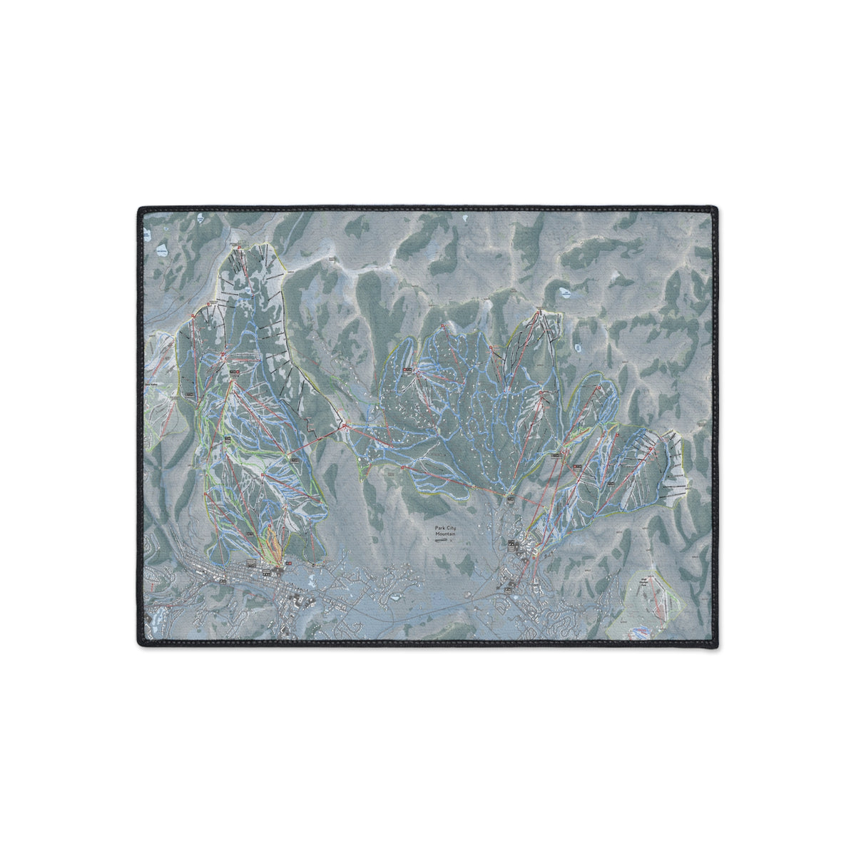 Park City, Utah Ski Resort Map Heavy Duty Floor Mat