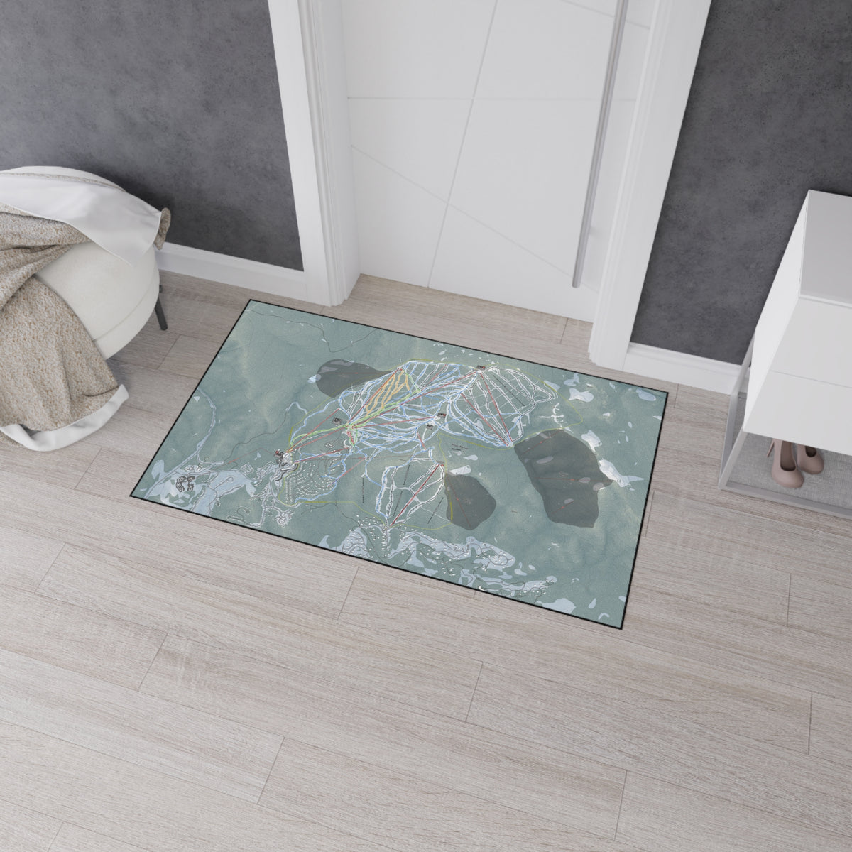 Northstar, California Ski Resort Map Heavy Duty Floor Mat