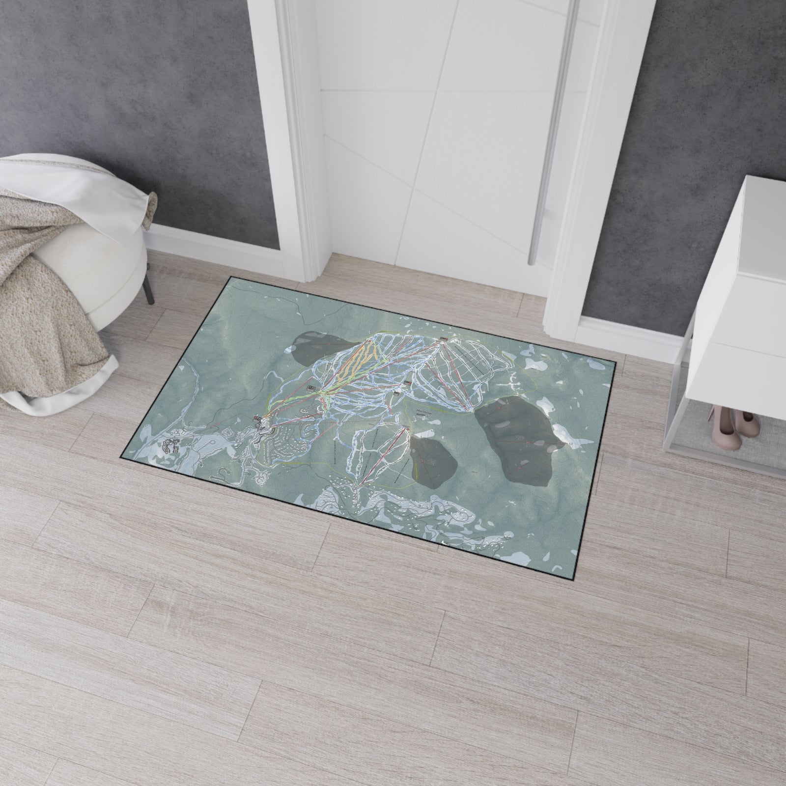 Northstar, California Ski Resort Map Heavy Duty Floor Mat