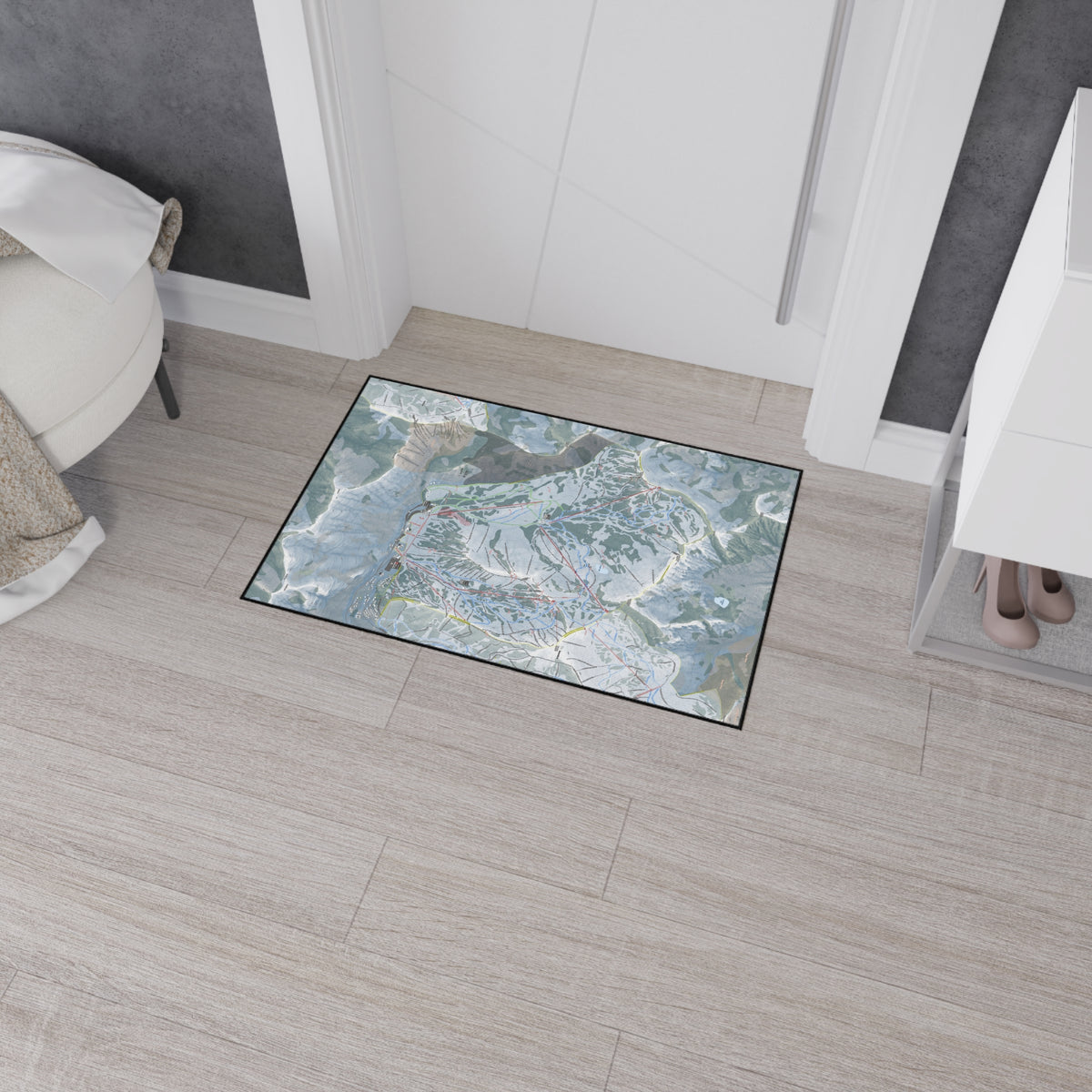 Alta, Utah Ski Resort Map Heavy Duty Floor Mat