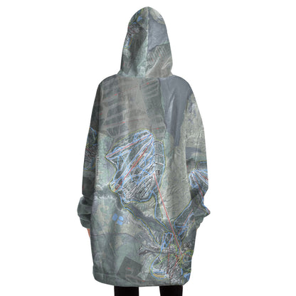 Lutsen Mountains, Minnesota Ski Trail Map - Snug Hoodie - Powderaddicts