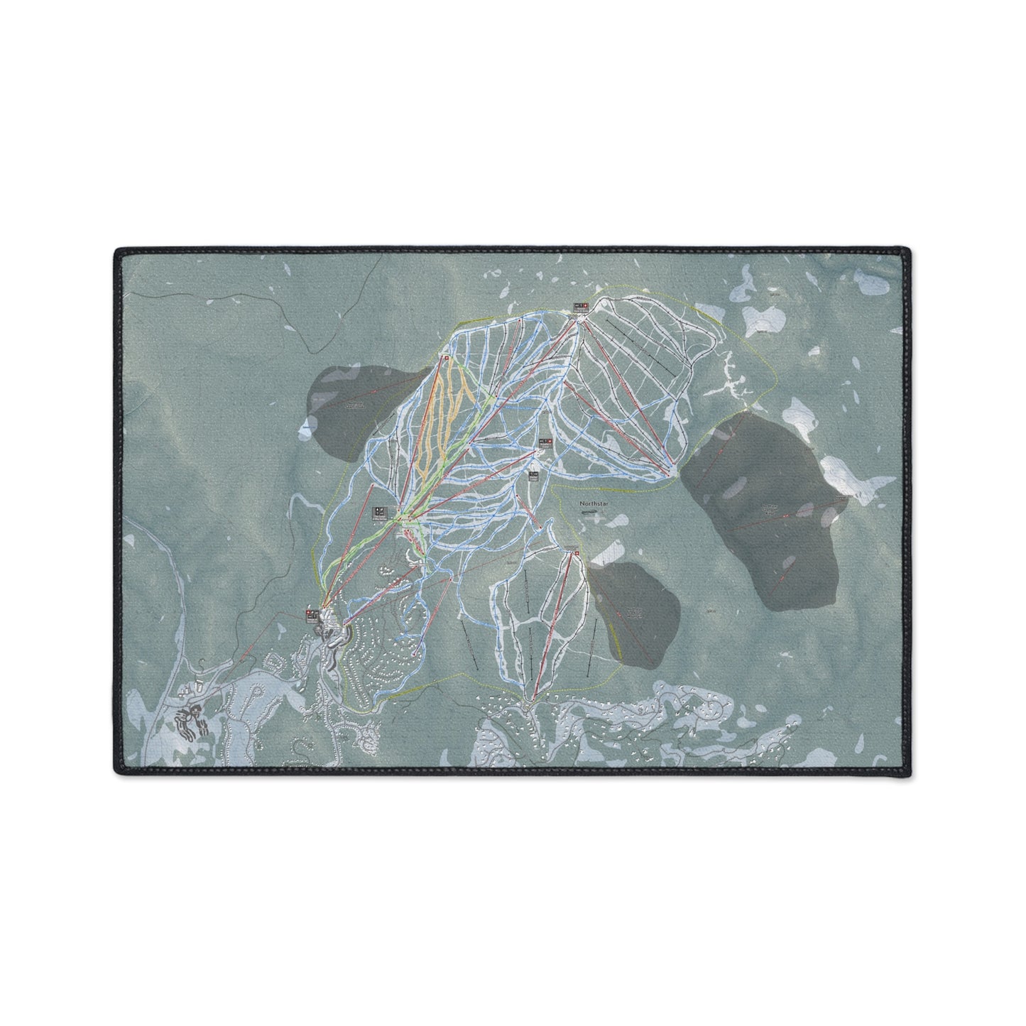 Northstar, California Ski Resort Map Heavy Duty Floor Mat