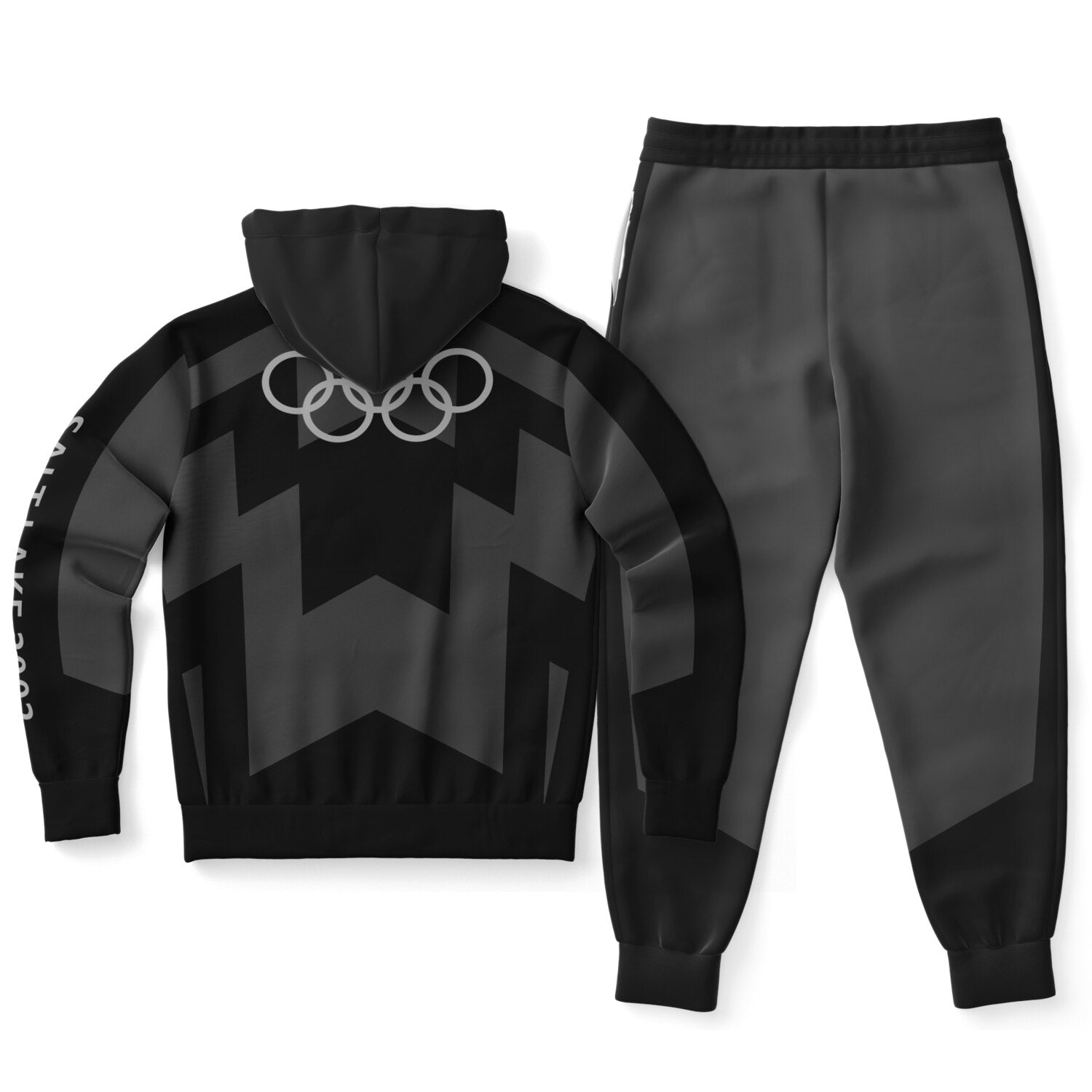 The Salt Lake 2002 Olympics Uniforms Hoodie & Jogger - Black - Powderaddicts