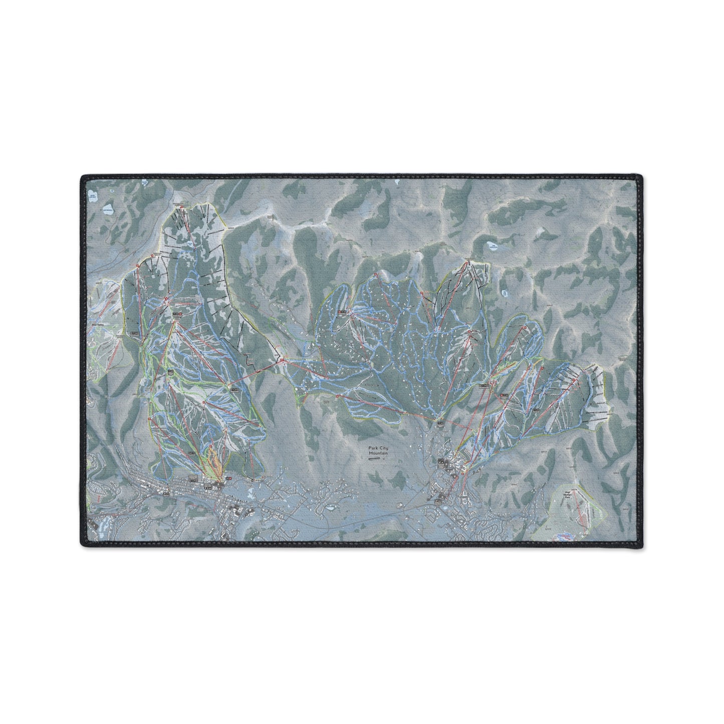 Park City, Utah Ski Resort Map Heavy Duty Floor Mat