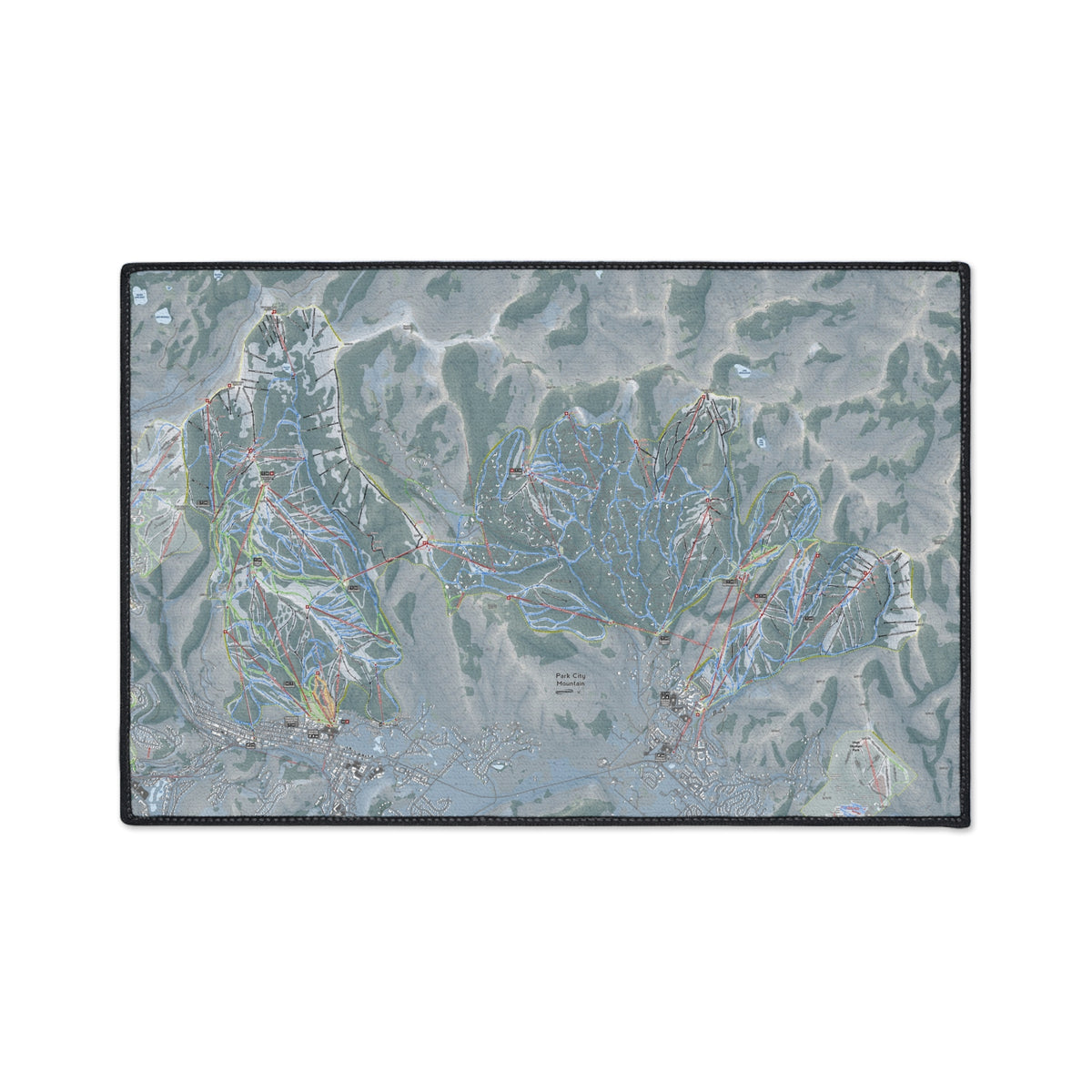 Park City, Utah Ski Resort Map Heavy Duty Floor Mat