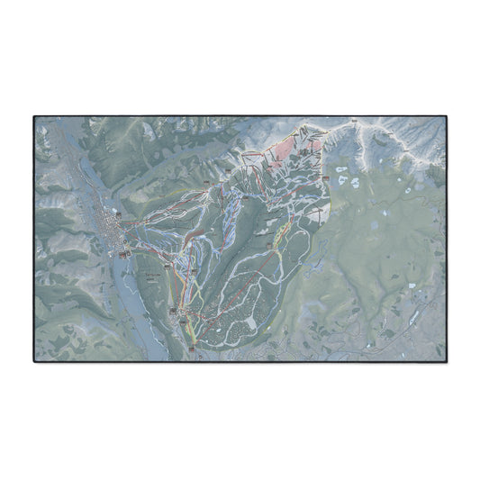 Telluride, Colorado Ski Resort Map Heavy Duty Floor Mat