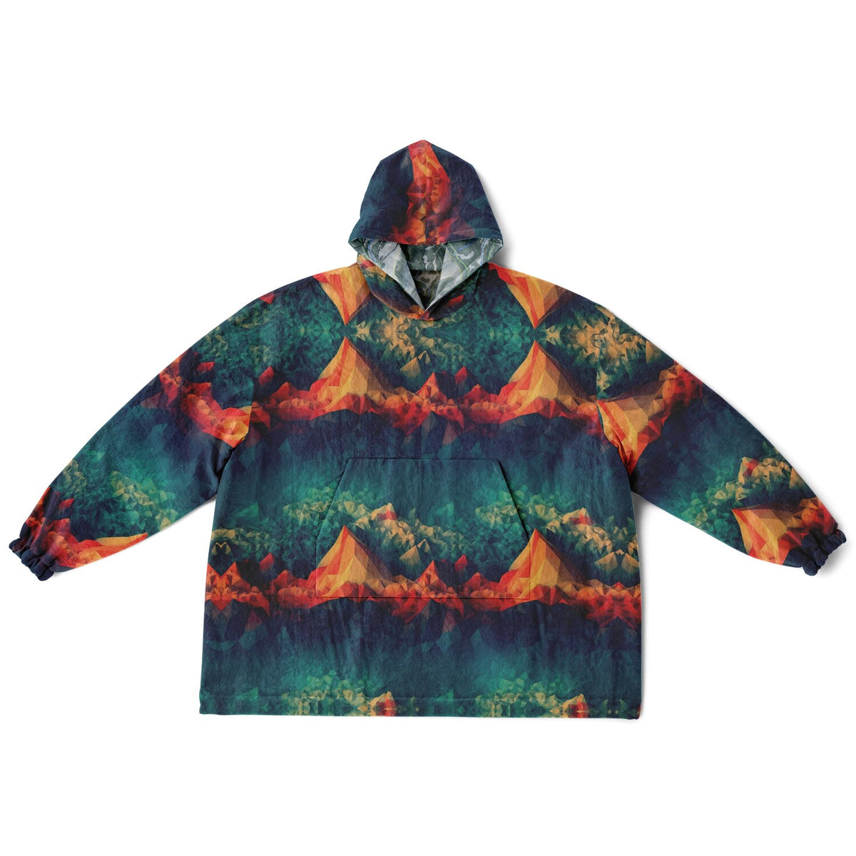 Powder Mountain, Utah Ski Resort Map Reversible Snug Hoodie
