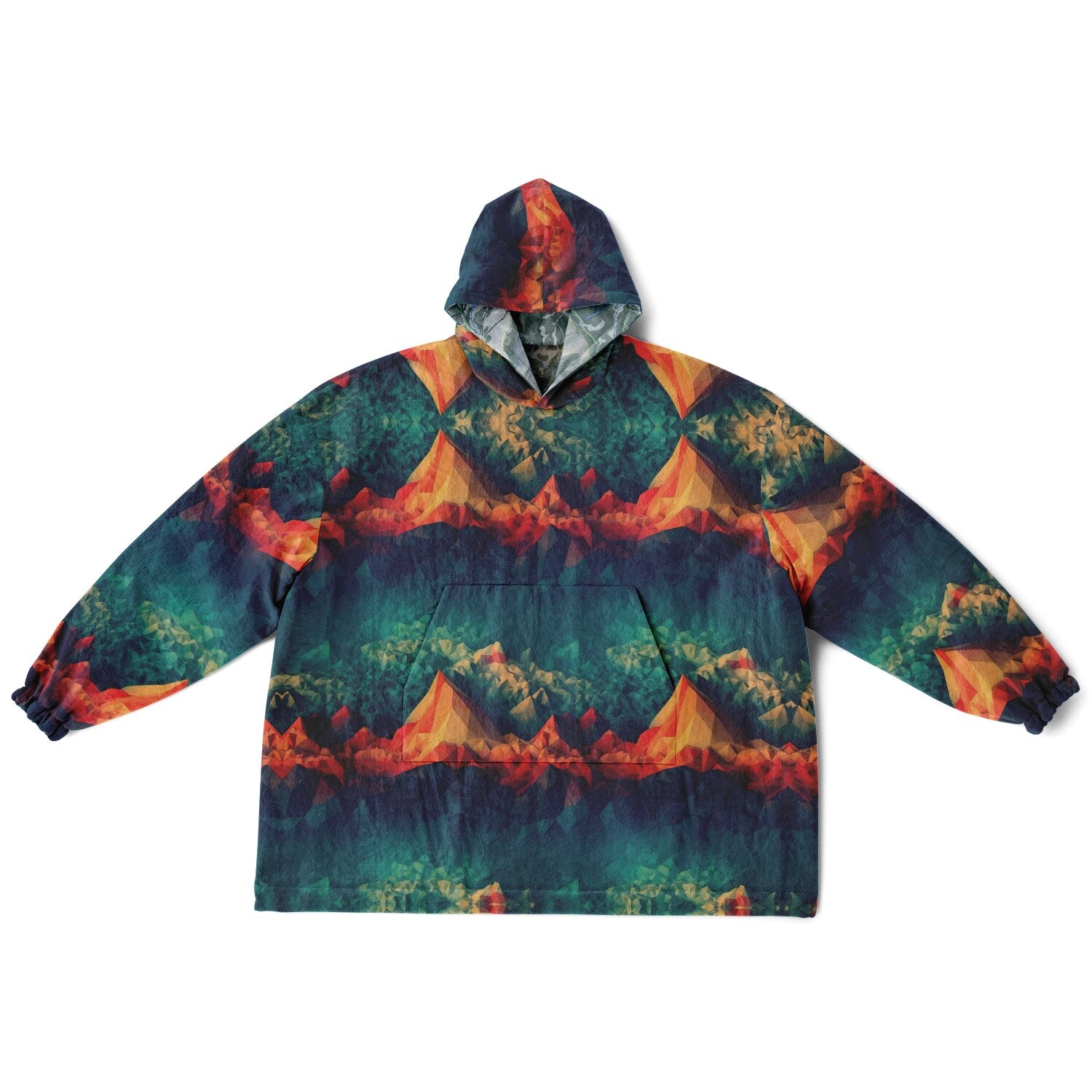Powder Mountain, Utah Ski Resort Map Reversible Snug Hoodie