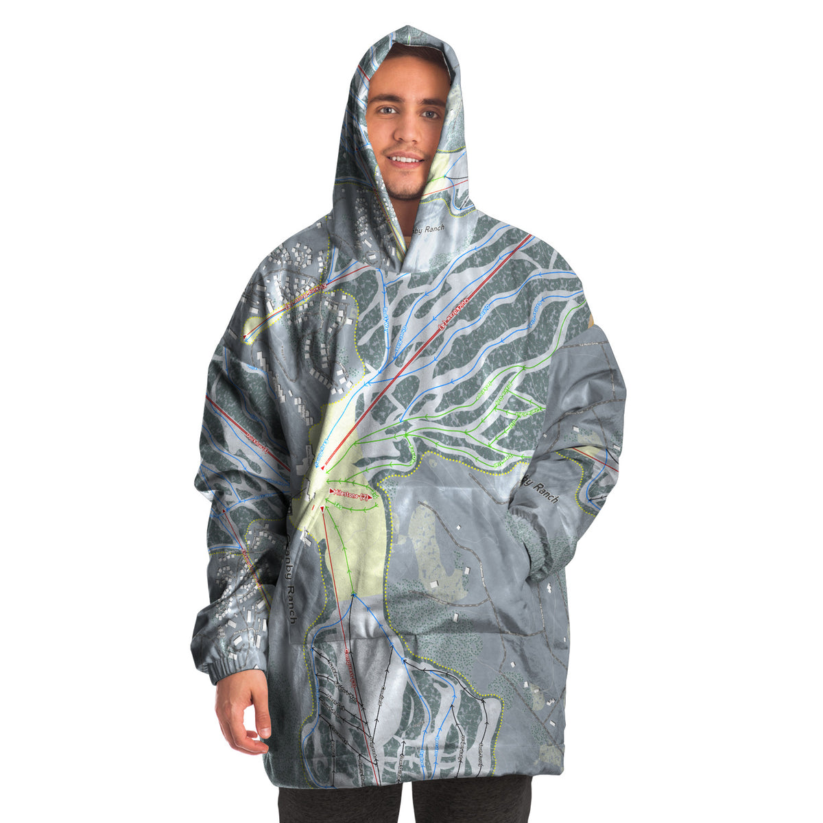 Granby Ranch, Colorado Ski Trail Map - Snug Hoodie