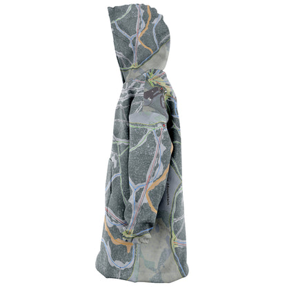 Beaver Mountain, Utah Ski Trail Map - Snug Hoodie