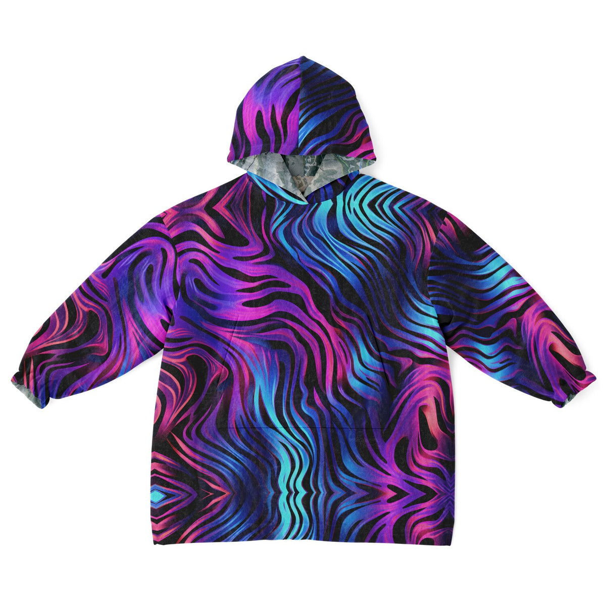 Powder Mountain, Utah Ski Resort Map Youth Reversible Snug Hoodie