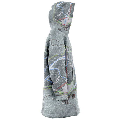 Mt Lemmon, Arizona Ski Trail Map Snug Hoodie
