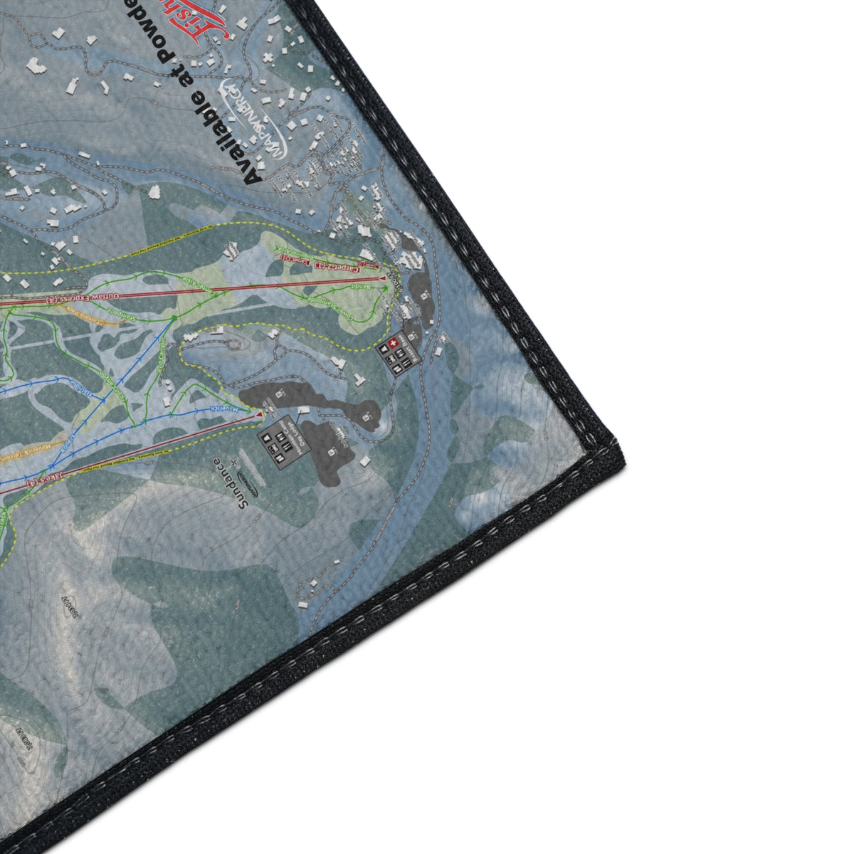 FISHER Sundance, Utah Ski Resort Map Heavy Duty Floor Mat
