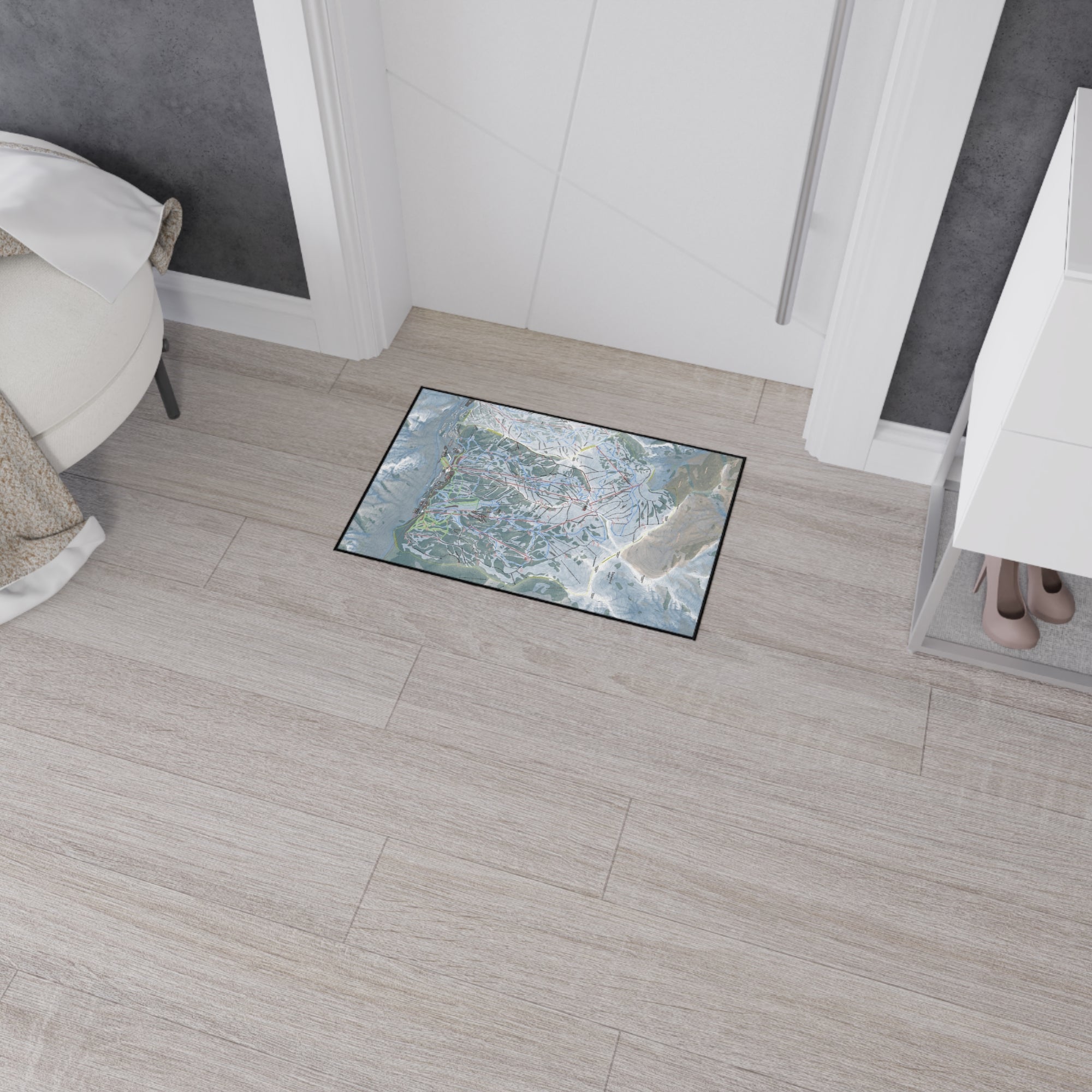 Snowbird, Utah Ski Resort Map Heavy Duty Floor Mat