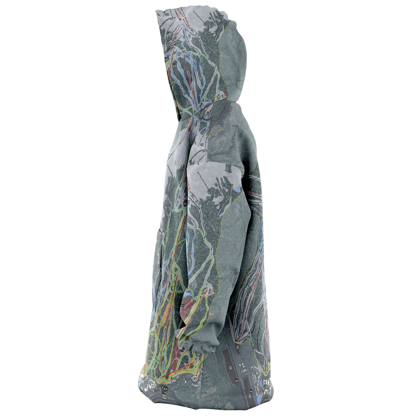Copper Mountain, Colorado Ski Trail Map - Snug Hoodie