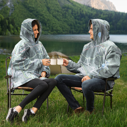 Middlebury Snow Bowl, Vermont Ski Trail Map - Snug Hoodie
