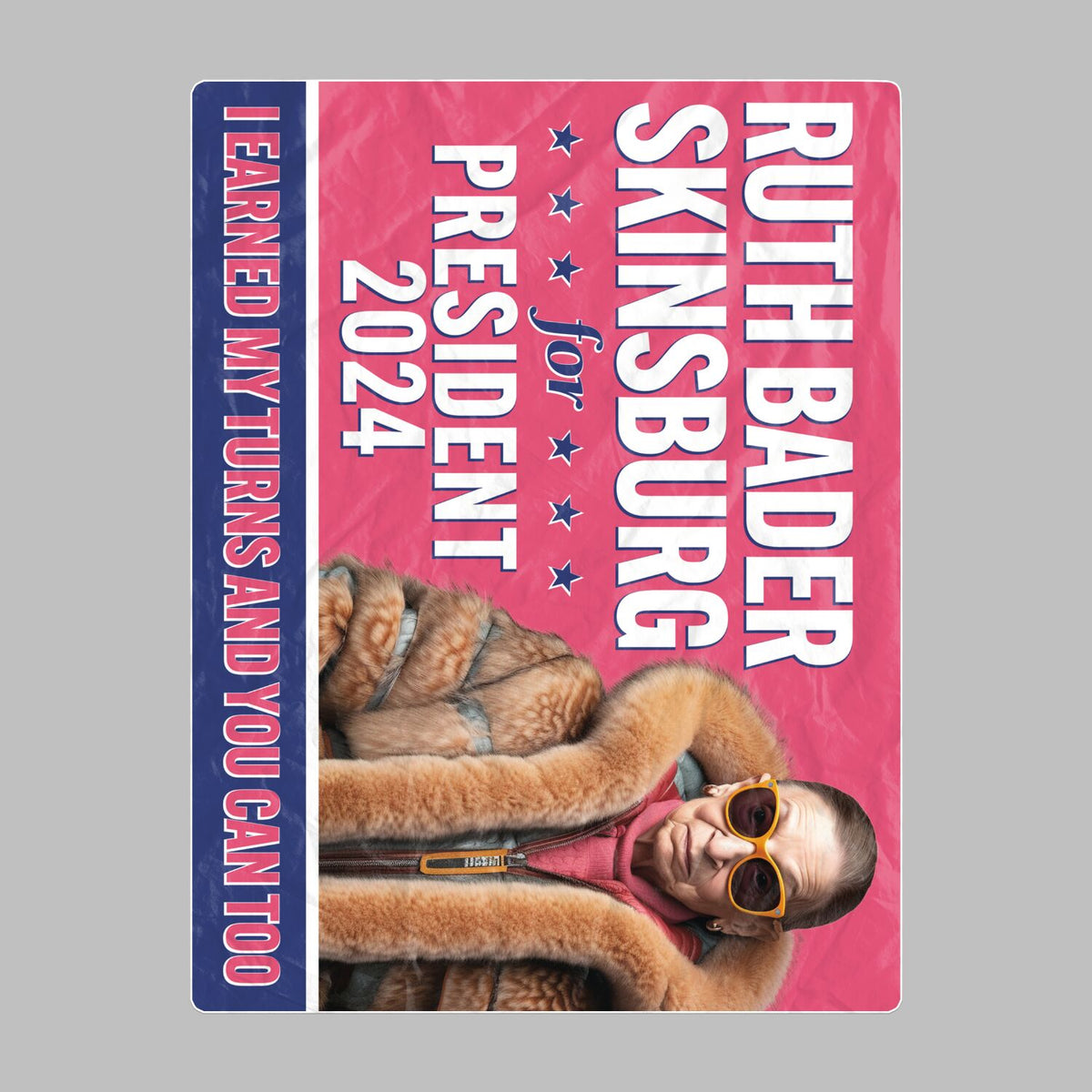Ruth Bader Skinsburg For President 2024 Oversized Beach Towel