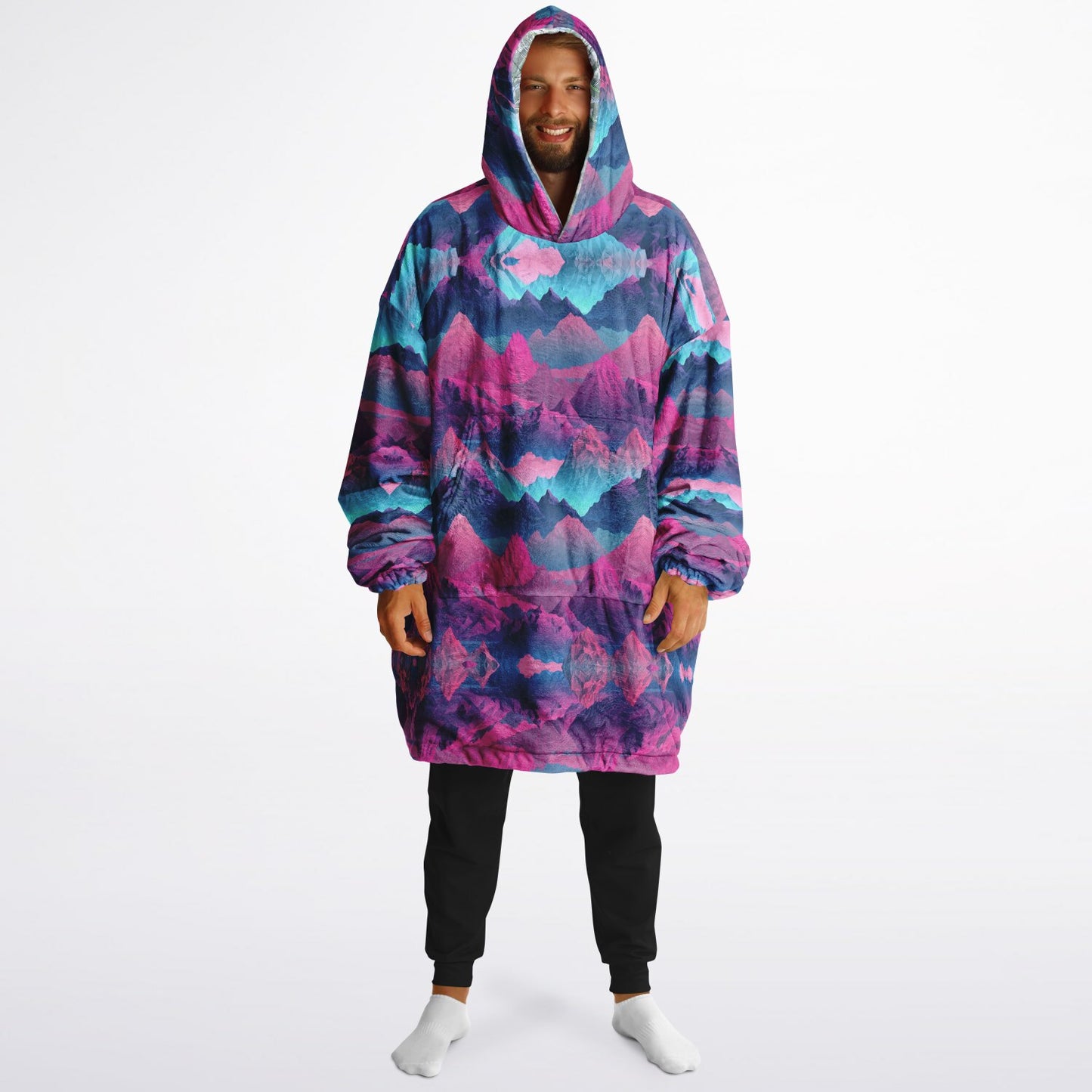 Powder Mountain, Utah Ski Resort Map Reversible Snug Hoodie