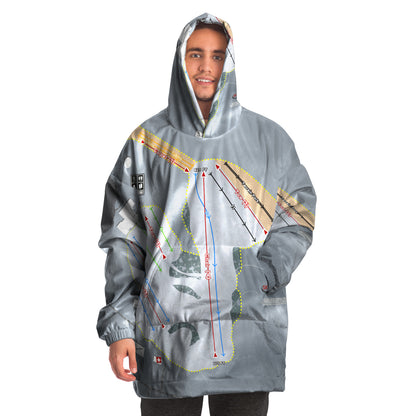 Villa Olivia, Illinois Ski Trail Map - Snug Hoodie - Powderaddicts