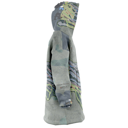 Mohawk Mountain, Connecticut Ski Trail Map - Snug Hoodie