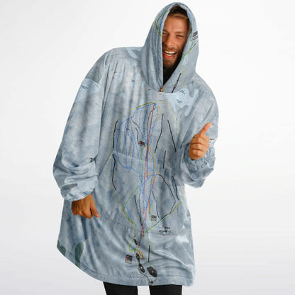 Turoa, New Zealand Ski Trail Map - Snug Hoodie - Powderaddicts