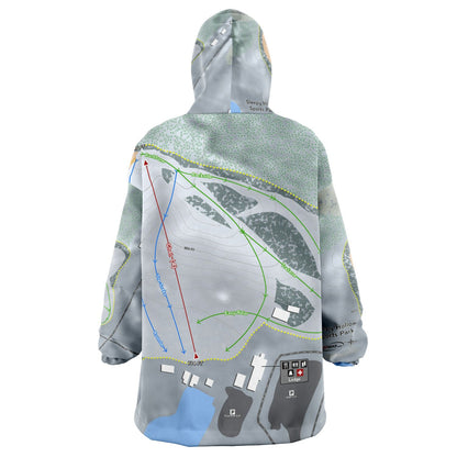 Sleepy Hollow Sports Park, Iowa Ski Trail Map - Snug Hoodie