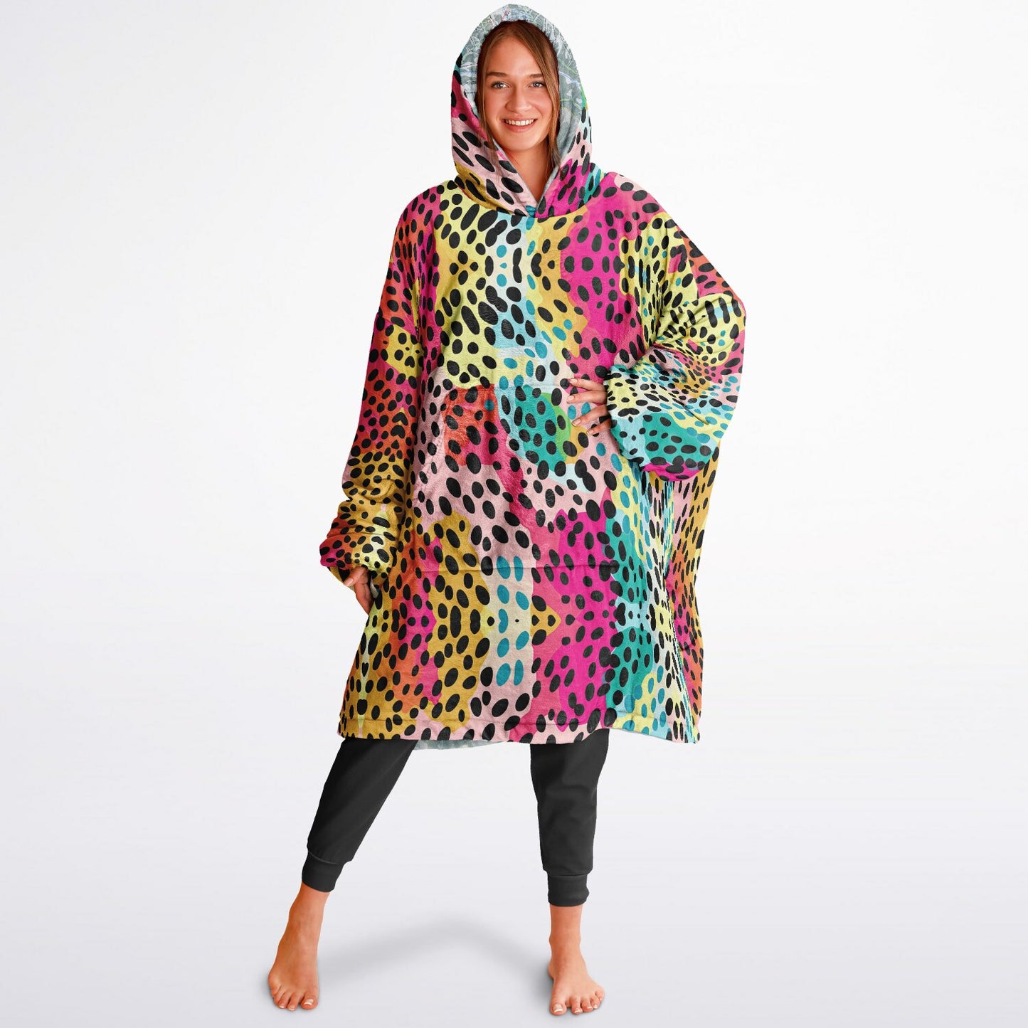 Powder Mountain, Utah Ski Resort Map Reversible Snug Hoodie