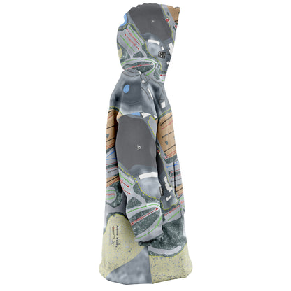 Alpine Valley, Michigan Ski Trail Map Snug Hoodie
