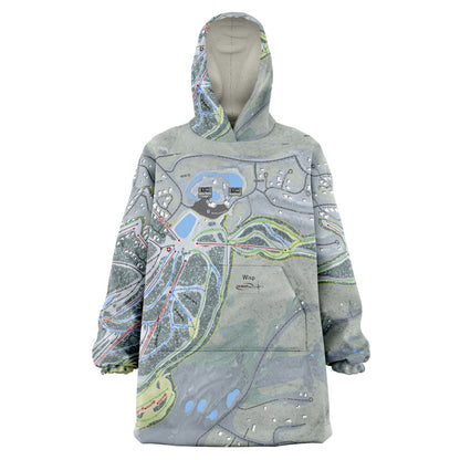 Wisp, Maryland Ski Trail Map - Snug Hoodie - Powderaddicts