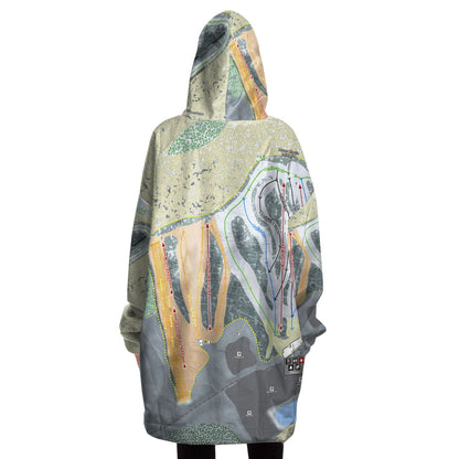 Nordic Mountain, Wisconsin Ski Trail Map - Snug Hoodie - Powderaddicts