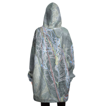 Aspen Mountain, Colorado Ski Trail Map Snug Hoodie - Powderaddicts