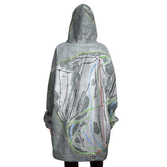 Warner Canyon, Oregon Ski Trail Map Snug Hoodie