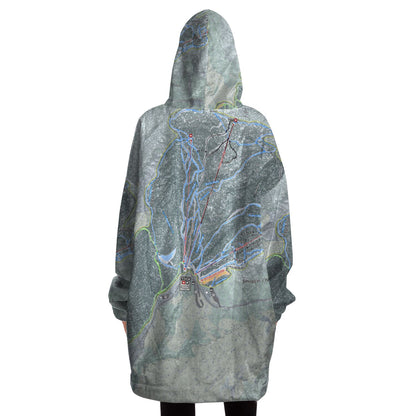 Smuggler's Notch, Vermont Ski Trail Map - Snug Hoodie - Powderaddicts