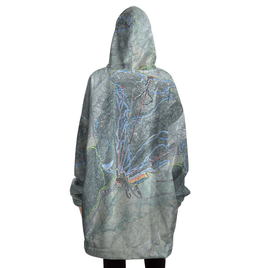 Smuggler's Notch, Vermont Ski Trail Map - Snug Hoodie - Powderaddicts