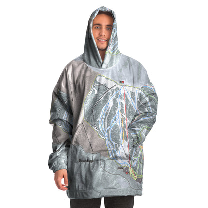 Brundage Mountain, Idaho Ski Trail Map - Snug Hoodie