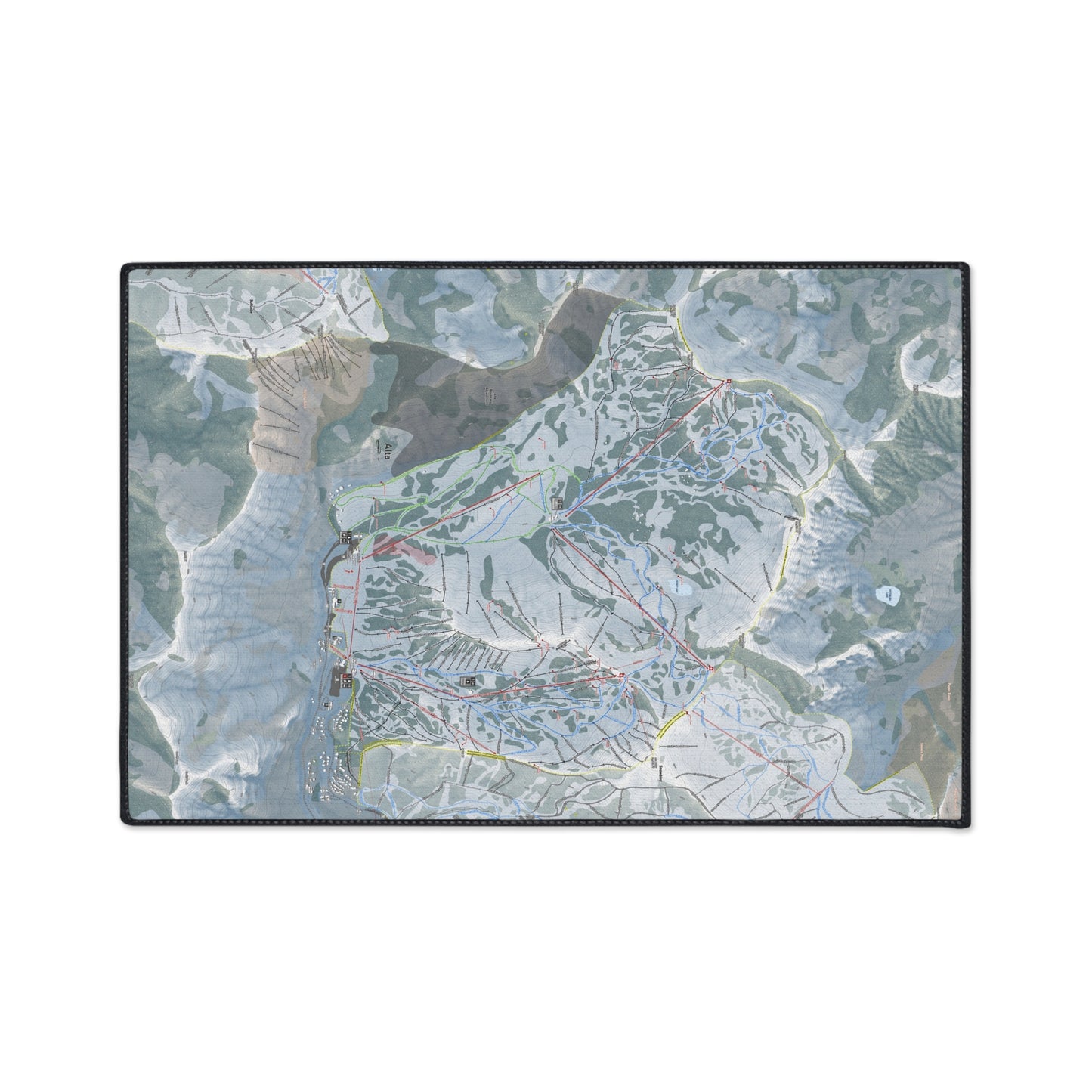Alta, Utah Ski Resort Map Heavy Duty Floor Mat