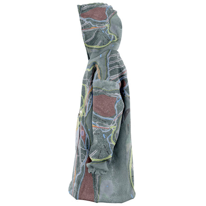 Cypress Mountain, British Columbia Ski Trail Map Snug Hoodie