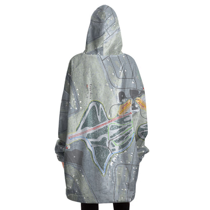 Eagle Rock, Pennsylvania Ski Trail Map Snug Hoodie - Powderaddicts