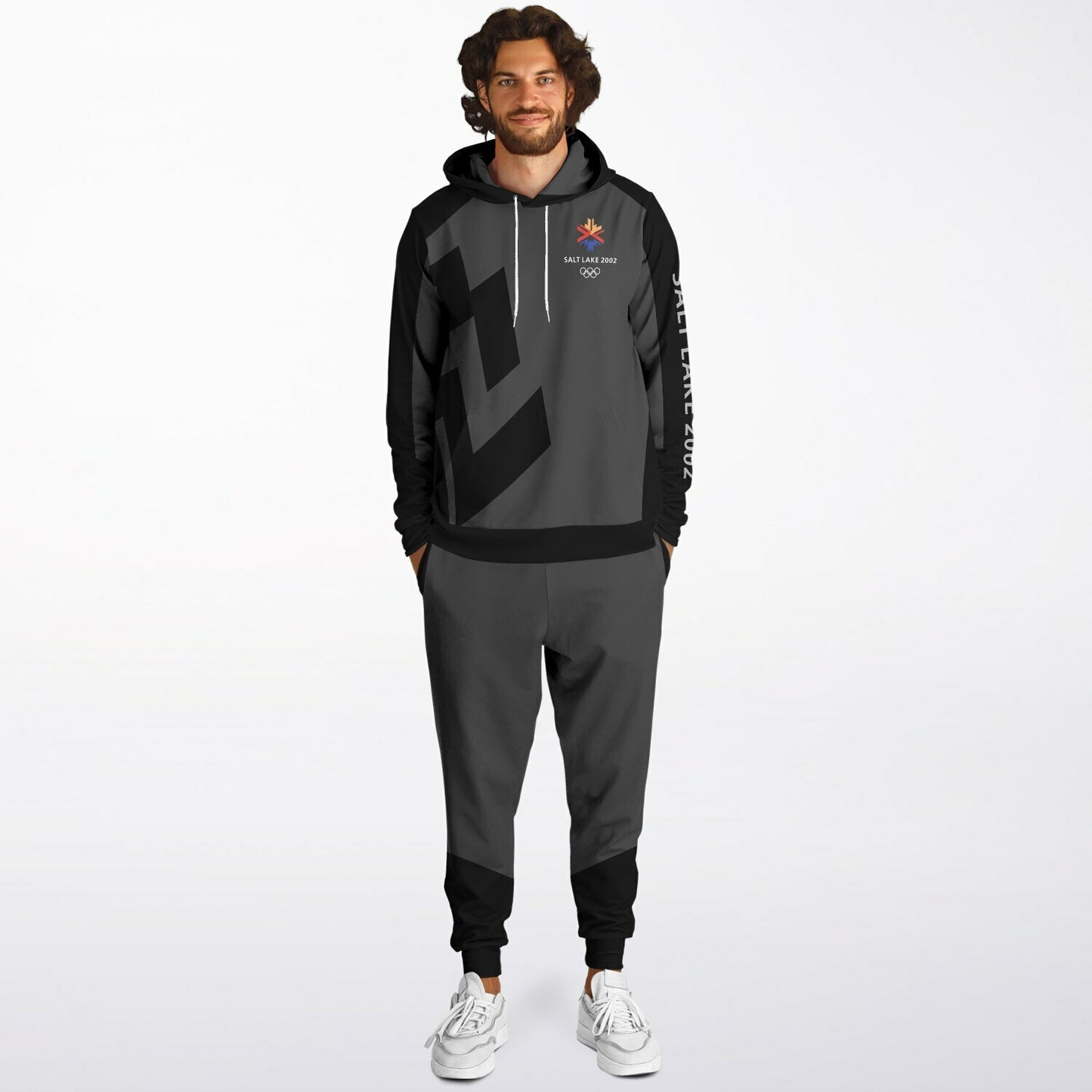 The Salt Lake 2002 Olympics Uniforms Hoodie & Jogger - Black - Powderaddicts