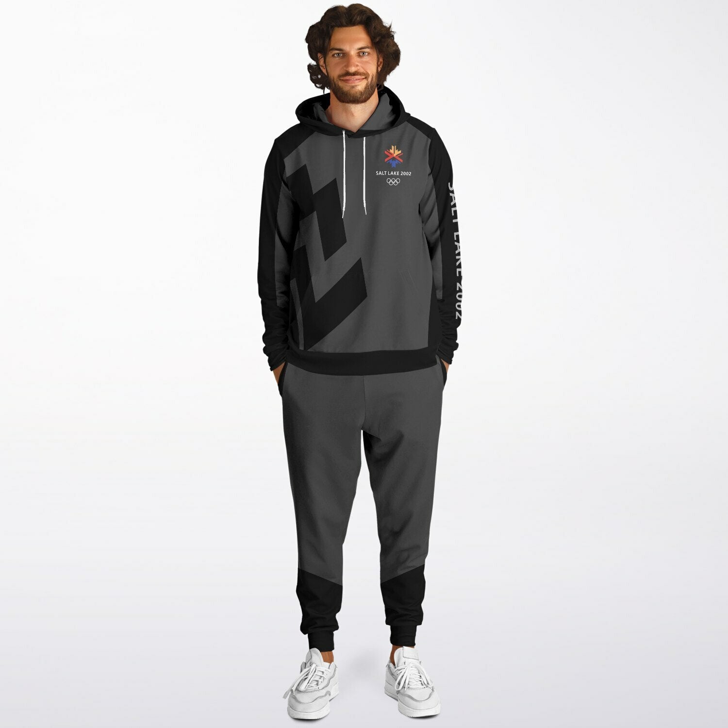 The Salt Lake 2002 Olympics Uniforms Hoodie & Jogger - Black - Powderaddicts