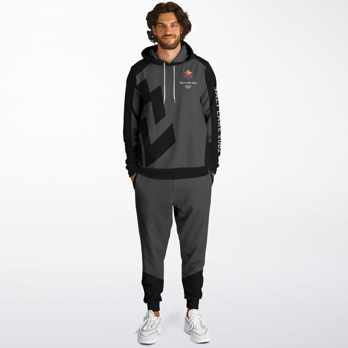 The Salt Lake 2002 Olympics Uniforms Hoodie &amp; Jogger - Black