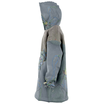 Ski Cooper, Colorado Ski Trail Map - Snug Hoodie