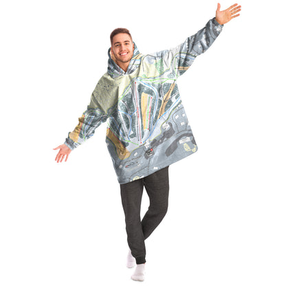 Christmas Mountain, Wisconsin Ski Trail Map - Snug Hoodie