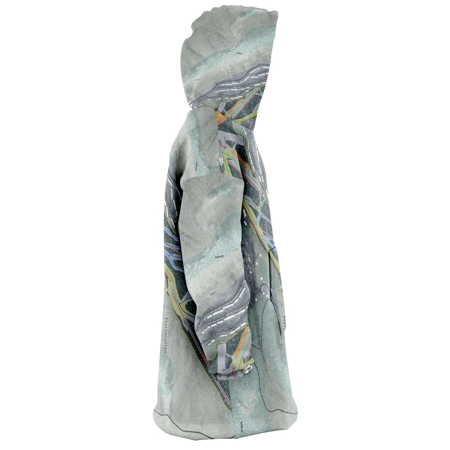 Massanutten, Virginia Ski Trail Map - Snug Hoodie