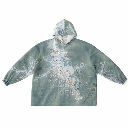 Mount Buller, Australia Ski Trail Map - Snug Hoodie - Powderaddicts