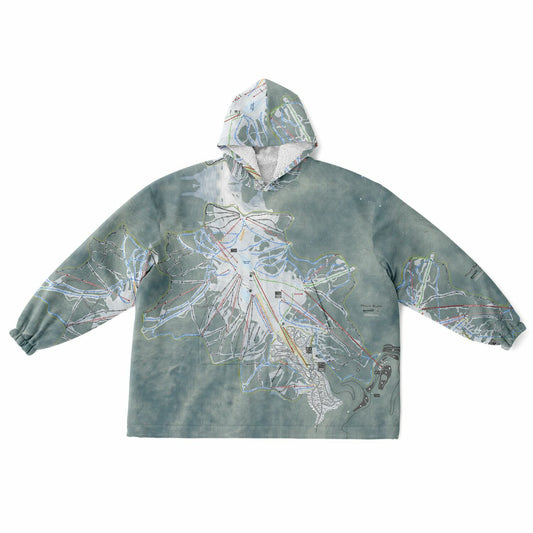 Mount Buller, Australia Ski Trail Map - Snug Hoodie - Powderaddicts
